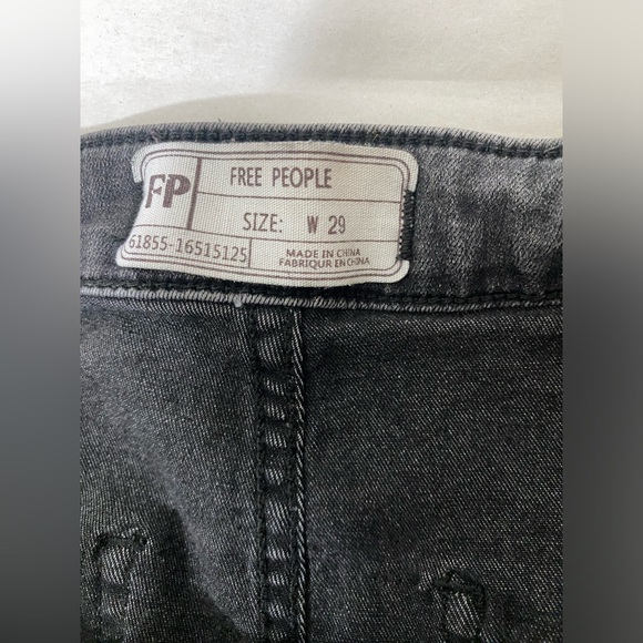 Free People Jeans Just Float On Flare Stretch Jean Black size 29 - Picture 8 of 8